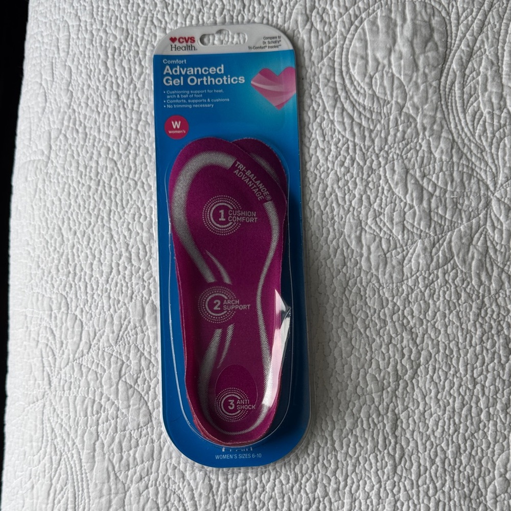 Advanced Gel Orthotics - Pink